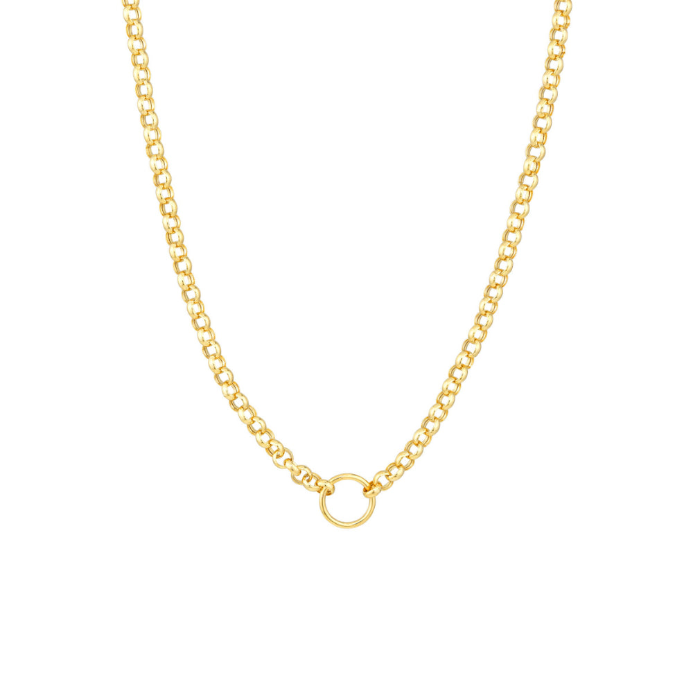 14K Gold Adjustable Charm Necklace for Women - Perfect for Layering, Gifts & Everyday Wear