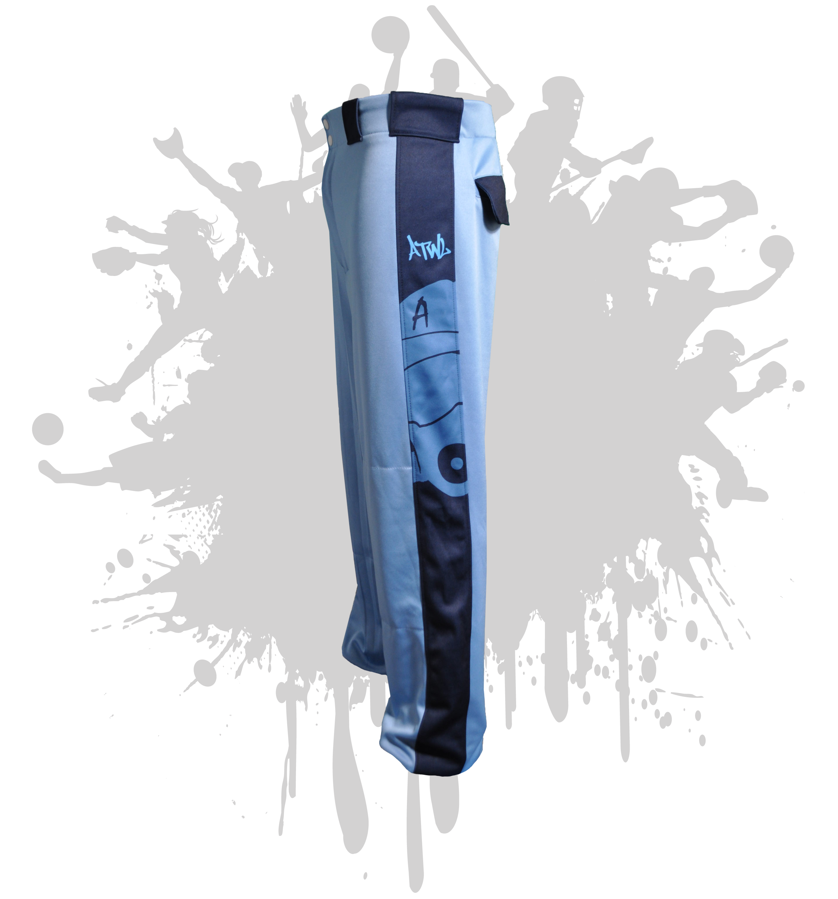 Men's Sublimation Dye Carolina Blue Athletic Pants - Perfect for Workouts, Running & Casual Wear