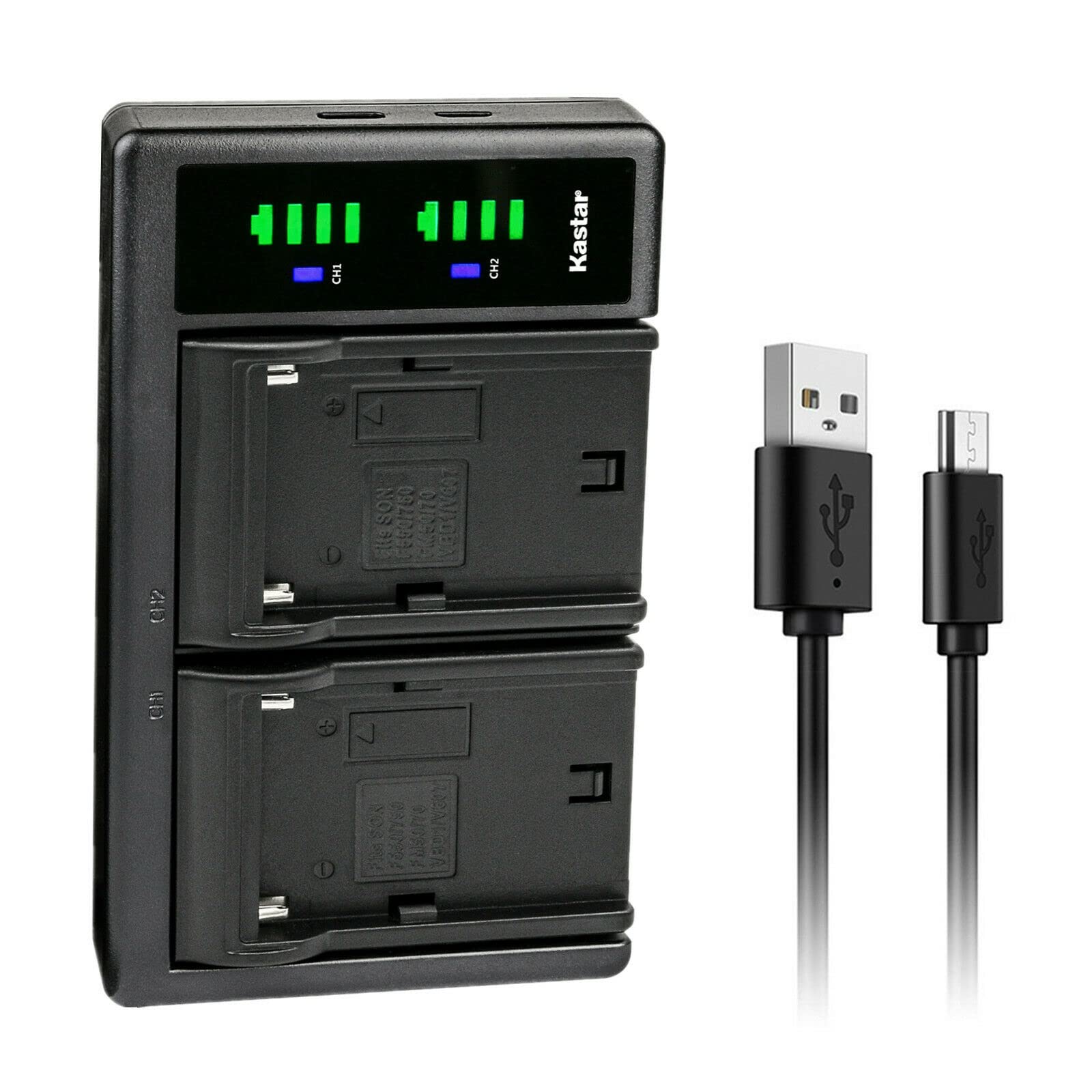 Kastar NP-QM91D LTD2 USB Battery Charger for Sony CCD Cameras - Compatible with CCD-PC101, PC103, PC104, PC105, PC110, PC115, PC120, PC330, TRV6, TRV8, TRV10, TRV11 - Perfect for Travel, Vlogging & Professional Photography