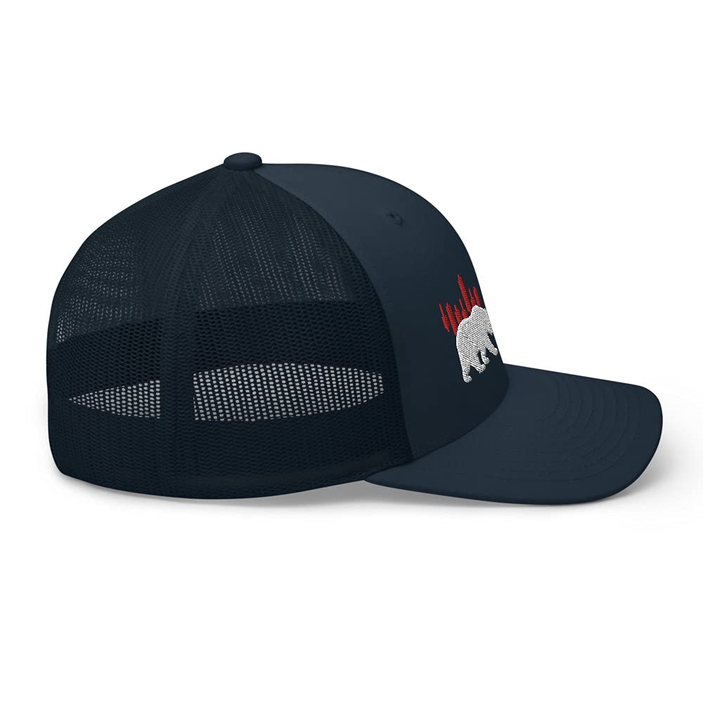 Forex Crypto Stock Market Day Trader Embroidered Trucker Hat - Adjustable Snapback Cap for Trading Enthusiasts - Perfect for Wall Street Events, Investment Seminars & Financial Conferences