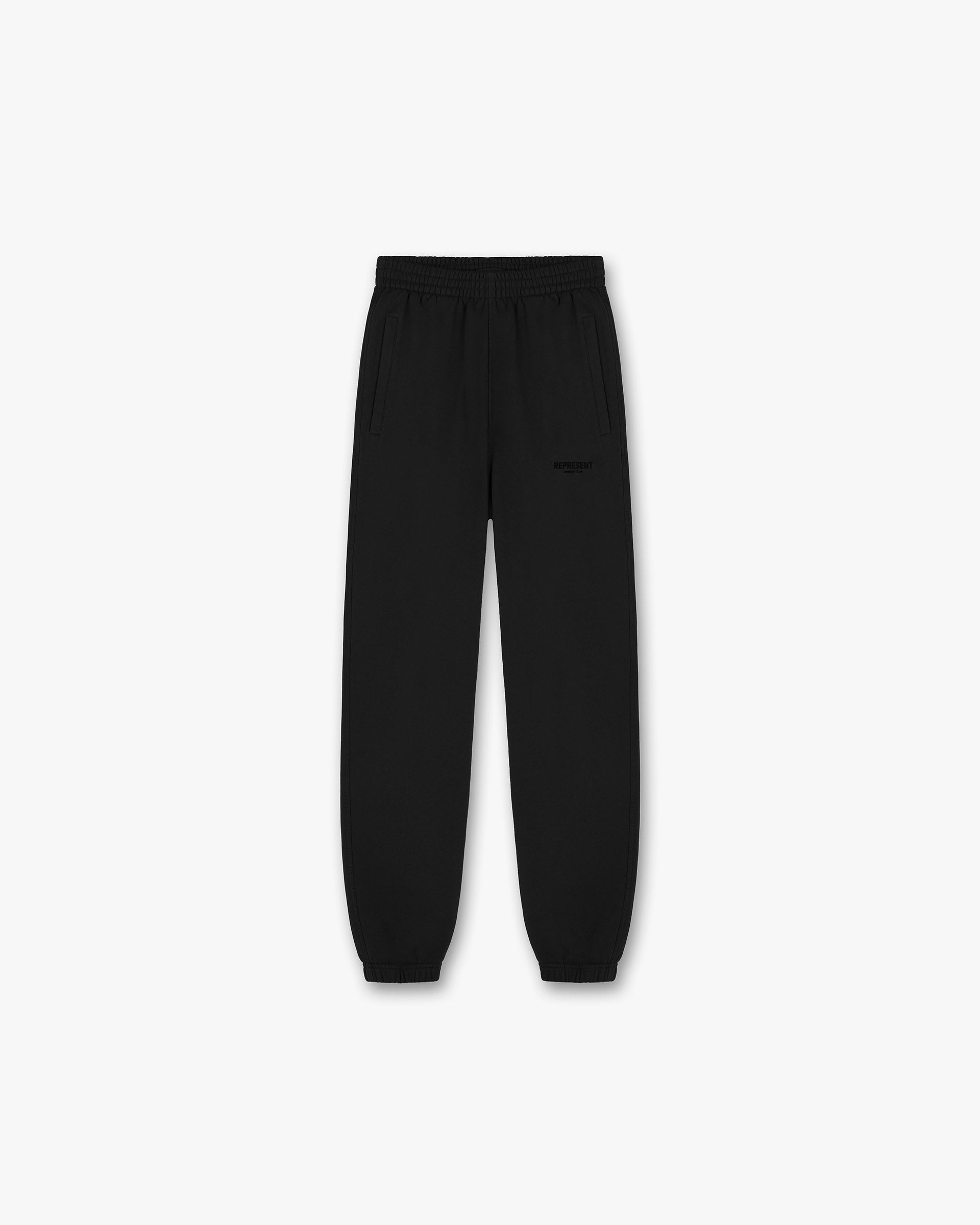 Represent Owners Club Flocked Sweatpant - Black | Premium Fleece Joggers for Men & Women | Gym, Lounge & Streetwear Fashion