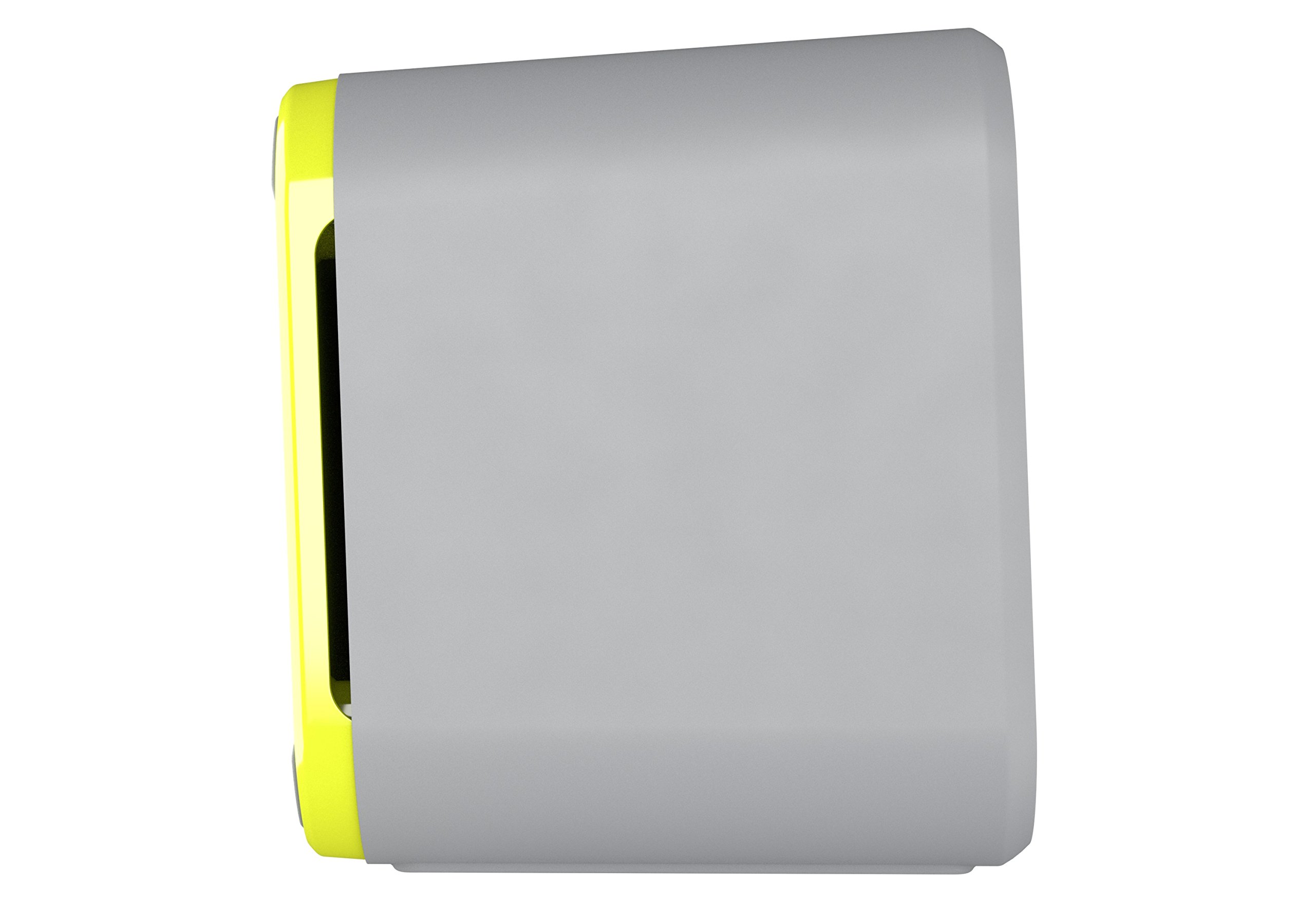 Skullcandy Barricade XL Waterproof Bluetooth Speaker - Wireless, Portable, Impact Resistant, 10-Hour Battery, 33ft Range (Gray/Hot Lime) - Perfect for Pool Parties, Beach Outings & Outdoor Adventures