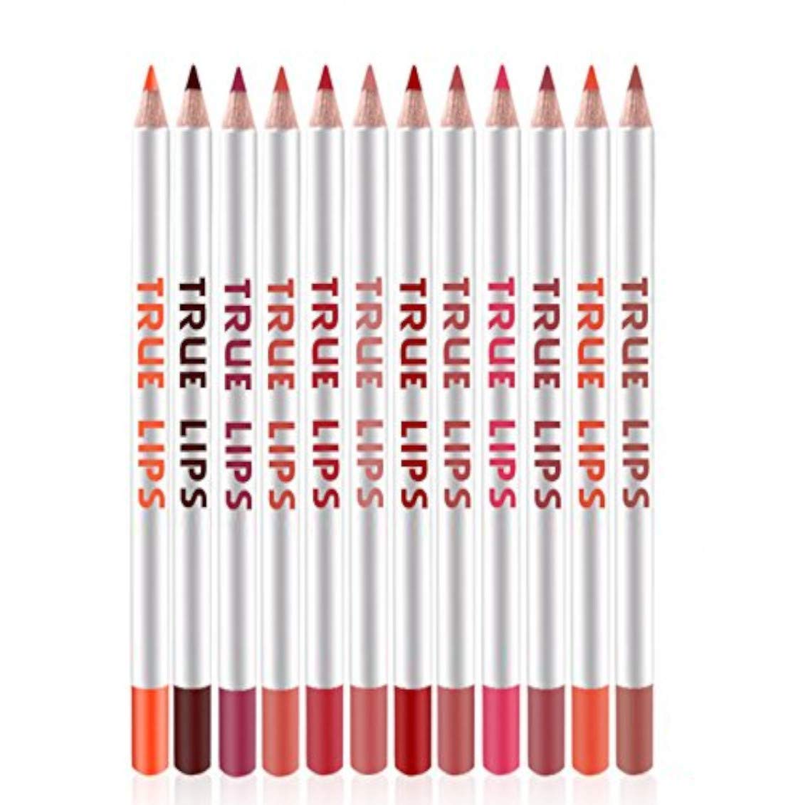 Angelie Waterproof Lip Liner Pencil Set - 12 Pack Long Lasting Matte Lip Liner for All-Day Wear | Perfect for Makeup Artists, Bridal Looks & Everyday Beauty Routine