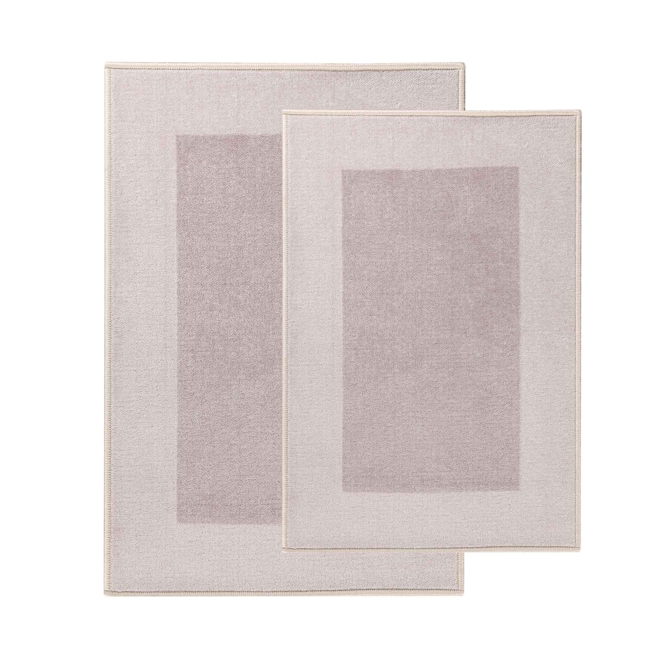 Non-Slip Bath Rug Set - Machine Washable, Super Absorbent & Quick Dry Bathroom Mat for Safety - Perfect for Bathroom, Shower, and Vanity Areas