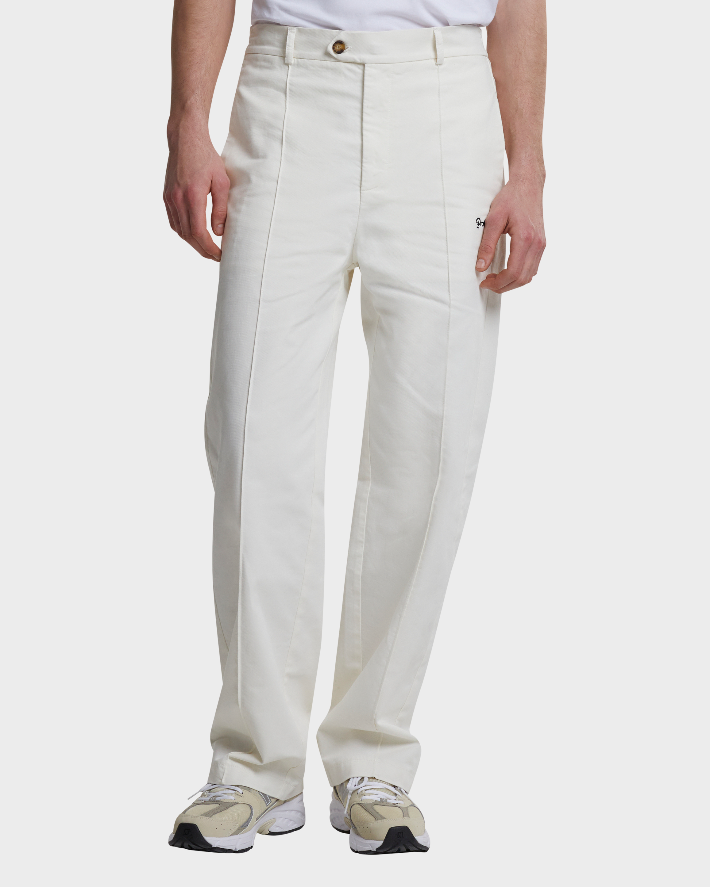 Premium Tailored Pants for Women - High Waist Slim Fit Work Pants in Ecru | Office Wear, Business Casual & Professional Outfits