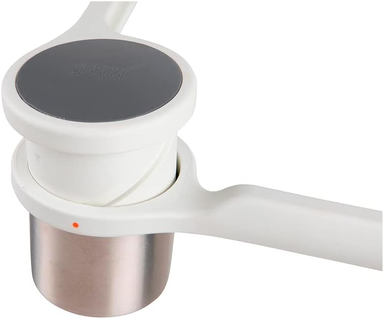 Joseph Joseph Helix Potato Ricer - Stainless Steel Masher for Perfect Mashed Potatoes, Gnocchi & Baby Food - Easy to Clean, Ergonomic Design - Ideal for Home Cooking & Professional Kitchens (White)