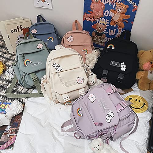 GGOOB Cute Mini Backpack for Teens - Kawaii Small Backpack with Accessories | Stylish Aesthetic School Bag, Travel & Everyday Use