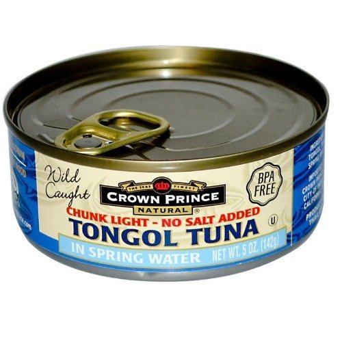 Premium Crown Prince Tuna Tongol in Spring Water, 5 oz Cans (Pack of 12) - Wild Caught, High Protein, Keto & Paleo Friendly - Perfect for Salads, Sandwiches & Healthy Meal Prep