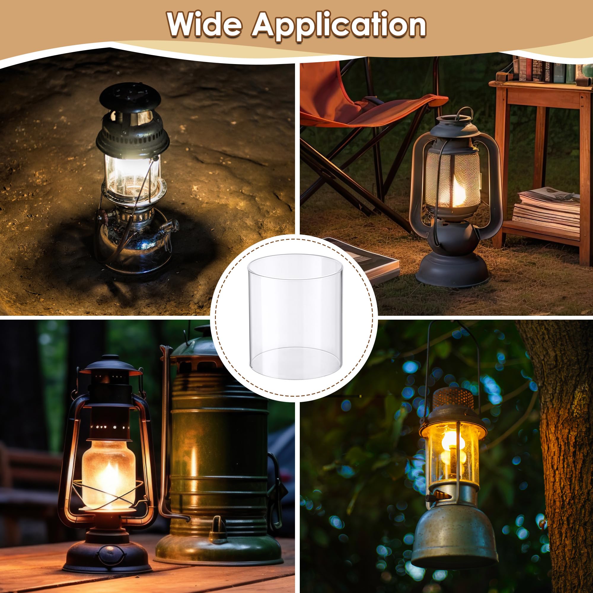Coleman Lantern Glass Globe Replacement - Clear Propane Lantern Mantles for Outdoor Camping, Hiking & Emergency Lighting - Compatible with Coleman Fueled Lanterns - Durable Reusable Lantern Parts
