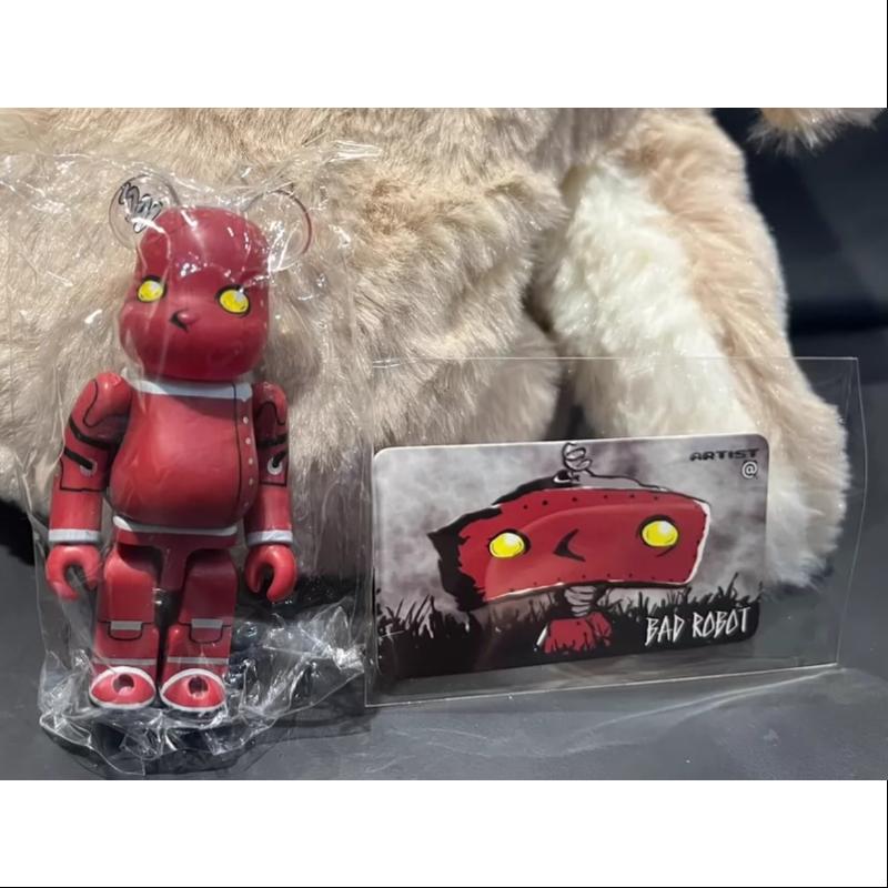 Bearbrick Series 19 ARTIST BAD ROBOT 100% Collectible Vinyl Figure - Limited Edition Art Toy for Display & Collection - Perfect for Home Decor, Office Display, and Anime Fans Gift