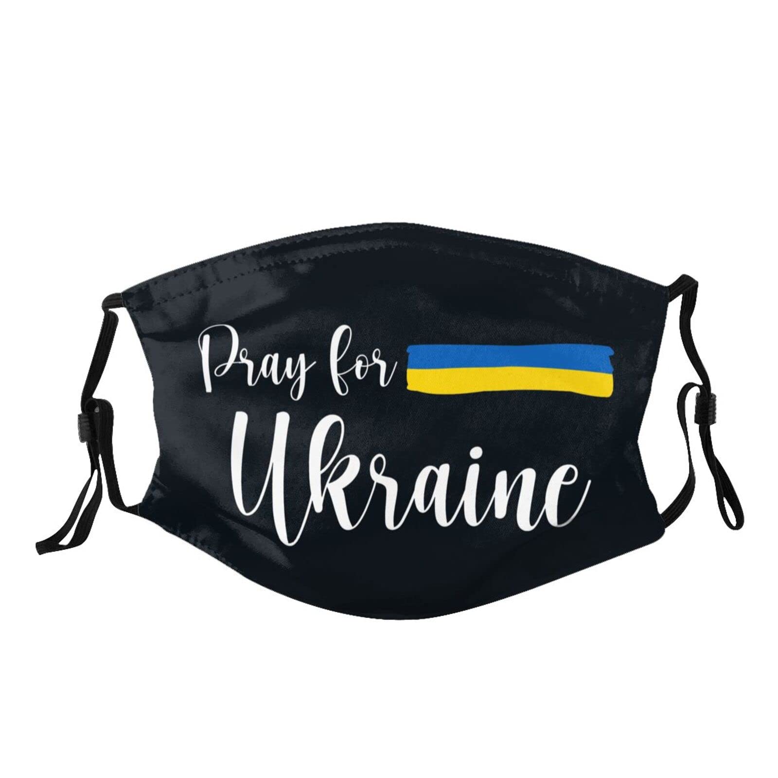 Washable & Breathable Adjustable Face Mask with Ear Hook - Funny Peace Ukraine Face Scarf for Men - Perfect for Outdoor Activities, Travel, and Daily Protection