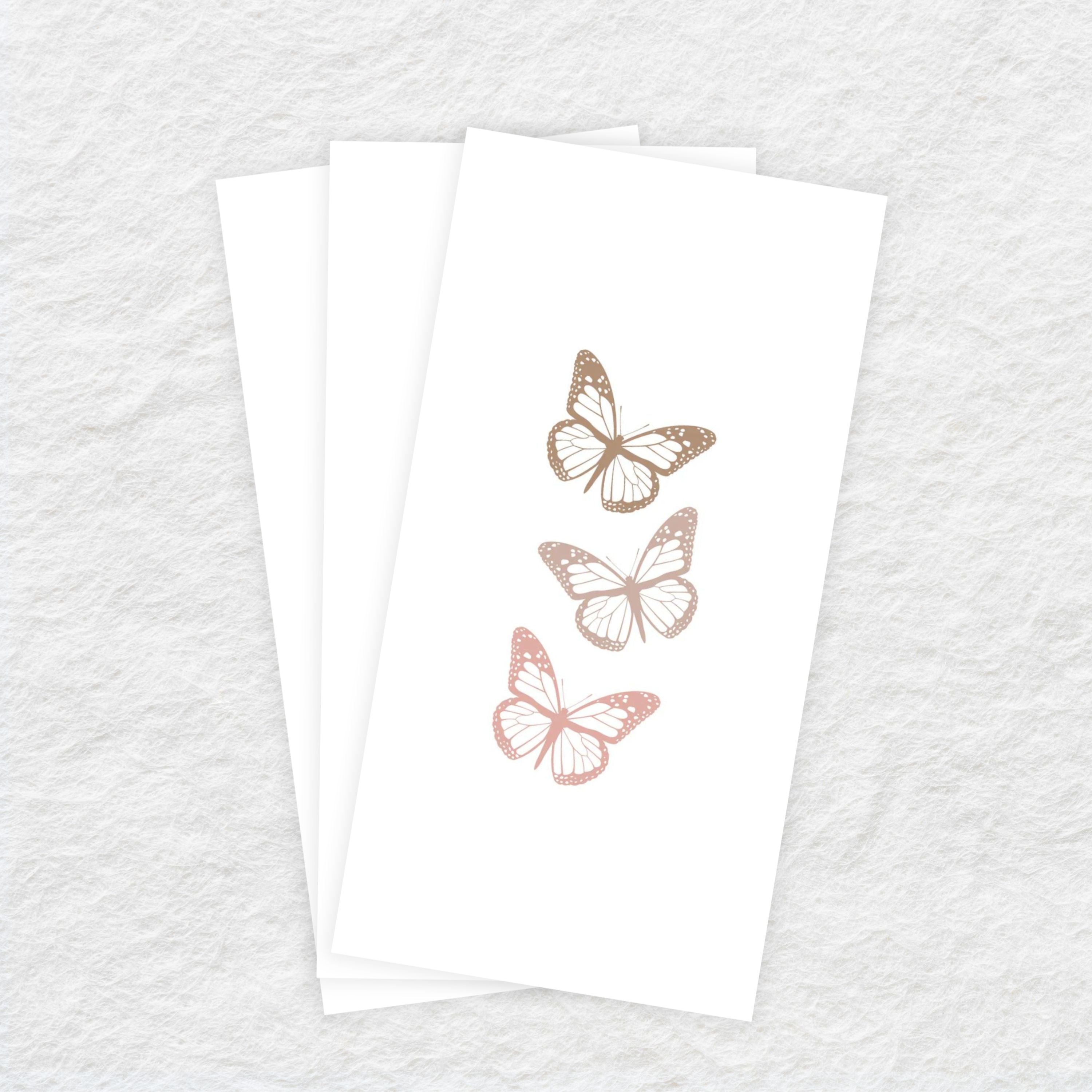Premium Disposable Linen-Like Paper Guest Towels - 16 Pack Butterfly Trio Design | Soft & Absorbent for Parties, Weddings, Restaurants & Upscale Events