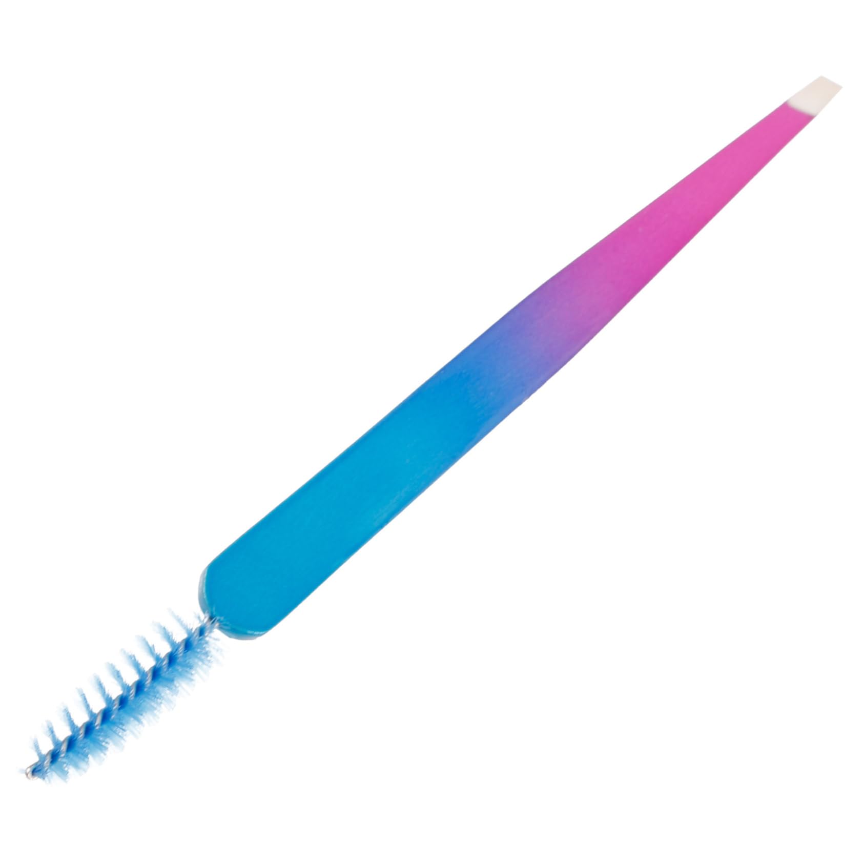 Premium Stainless Steel Eyebrow Tweezers with Brush - Professional Hair Removal & Brow Shaping Tool for Women | Portable Eyebrow Grooming Kit for Precise Tweezing, Brow Care & Makeup Application | Perfect for Home, Travel & Salon Use
