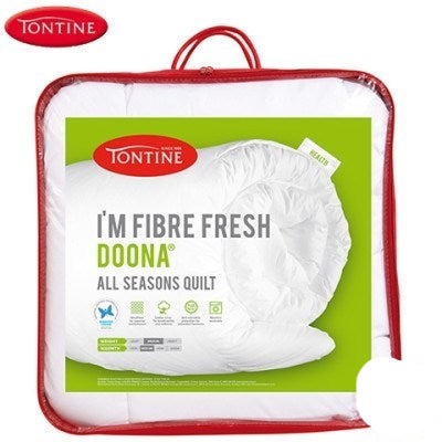 Tontine Fibre Fresh Medium Warmth Microfiber Doona - Ultra Soft & Hypoallergenic Comforter for All Seasons - Perfect for Bedrooms, Guest Rooms & Cozy Nights