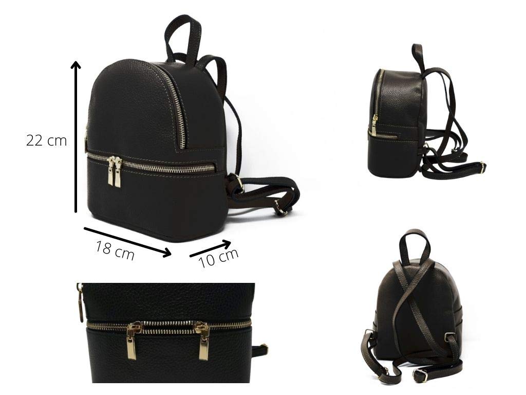 Genuine Italian Leather Women's Small Backpack - Handmade Real Leather Purse for Women | Perfect for Work, Travel & Everyday Use