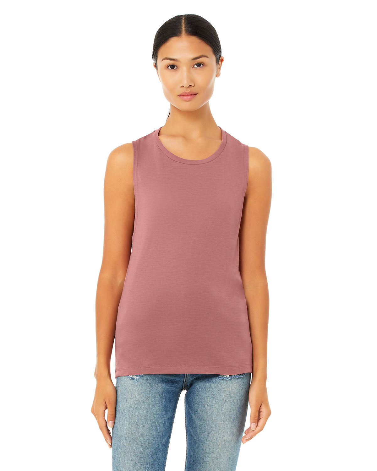 Bella + Canvas B8803 Women's Flowy Scoop Neck Muscle Tank Top - Soft & Breathable for Yoga, Gym, and Casual Wear
