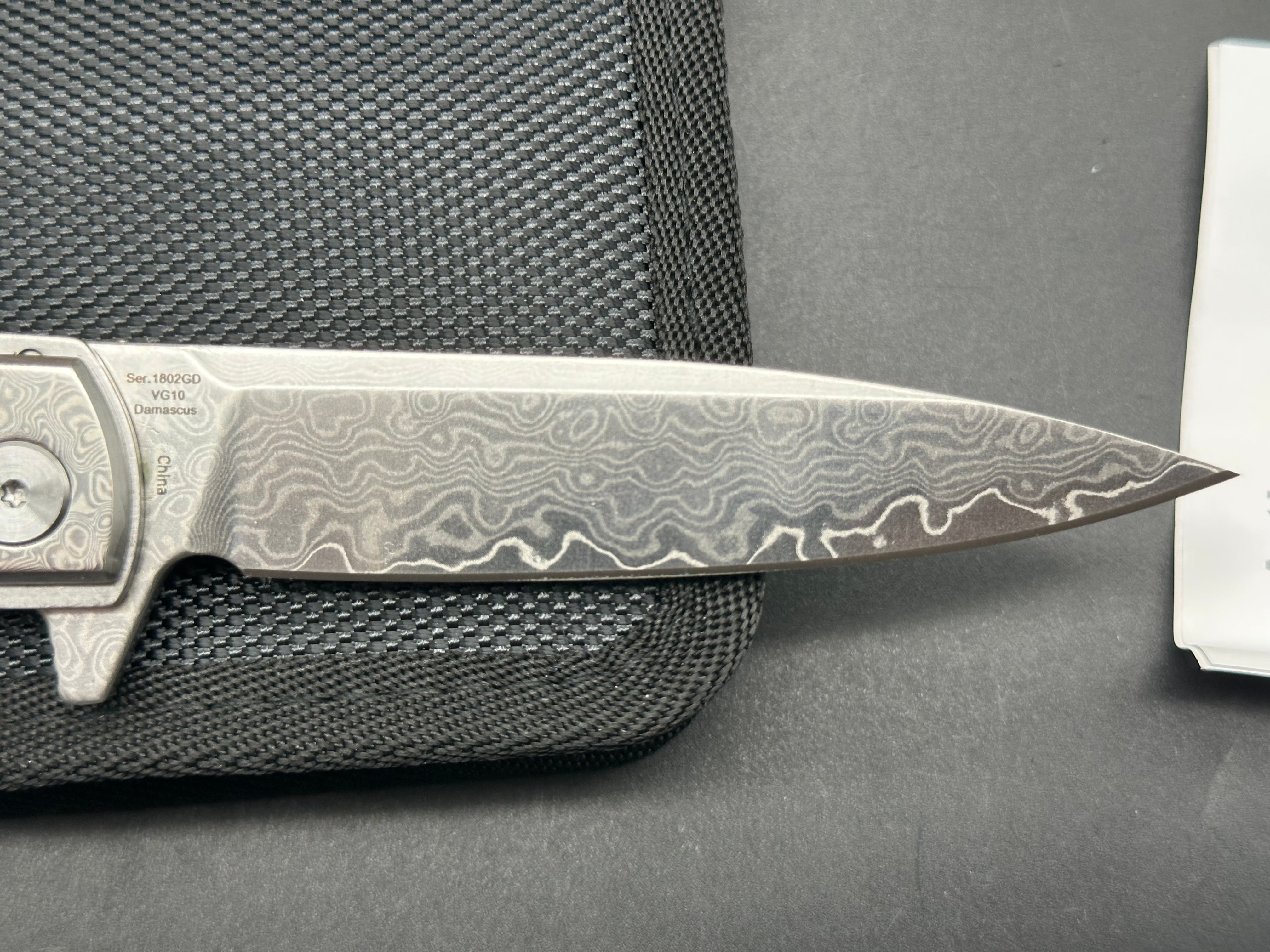 Artisan Cutlery Classic Model 1802GD Damascus Steel Knife with G10 Handle - Perfect for Camping, Hunting & Outdoor Adventures