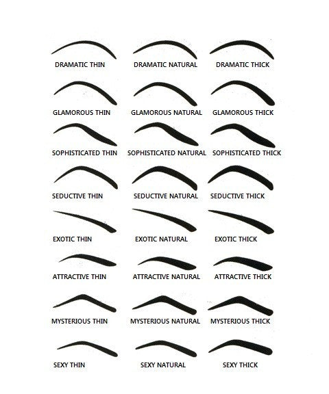 Eyebrow Stencils Kit - Perfectly Shaped Brows Every Time | Reusable Eyebrow Template for DIY Makeup | Great for Beginners, Home Use & Salon Professionals