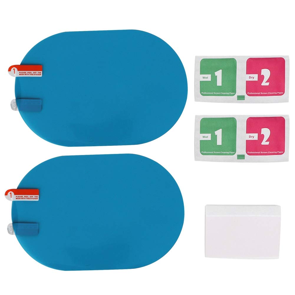 100x150mm Car Rearview Mirror Rainproof Anti-Fog Protective Film - Waterproof Sticker for Clear Visibility in Rainy Weather - Perfect for Driving Safety in Storms and Foggy Conditions