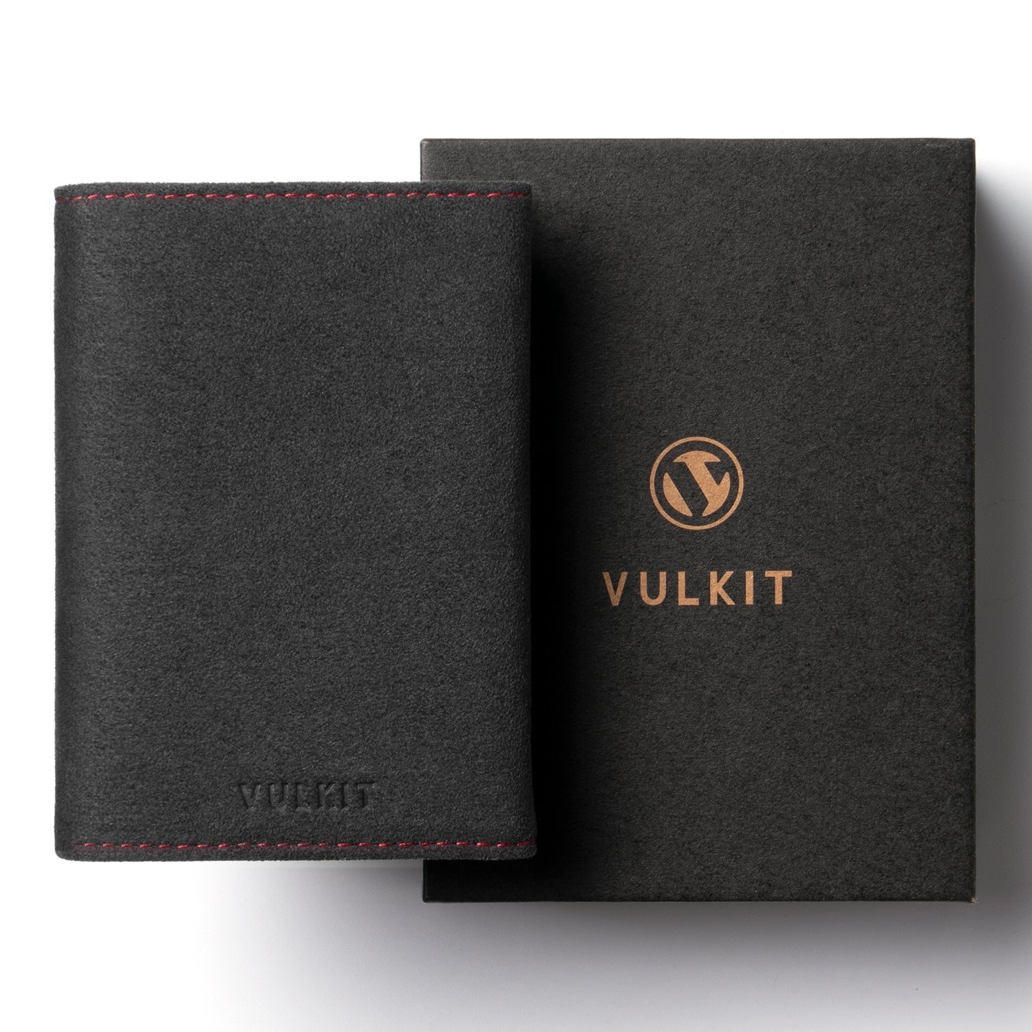 Premium VC302A Alcantara Leather Tri-Fold Wallet with Spacious Banknote Pocket, Back Zipper Slot & Magnetic Closure - Perfect for Men's Everyday Carry, Business & Travel