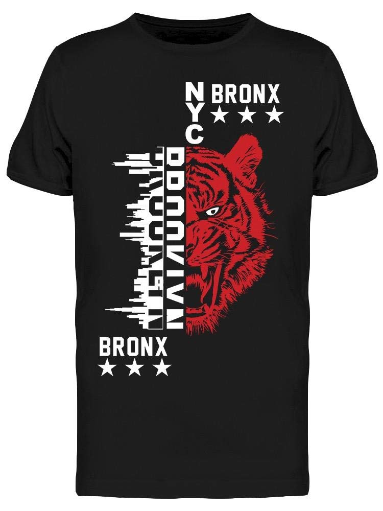 Brooklyn NYC Red Tiger Graphic T-Shirt for Men - Stylish Casual Wear for Street Fashion & Everyday Outfits