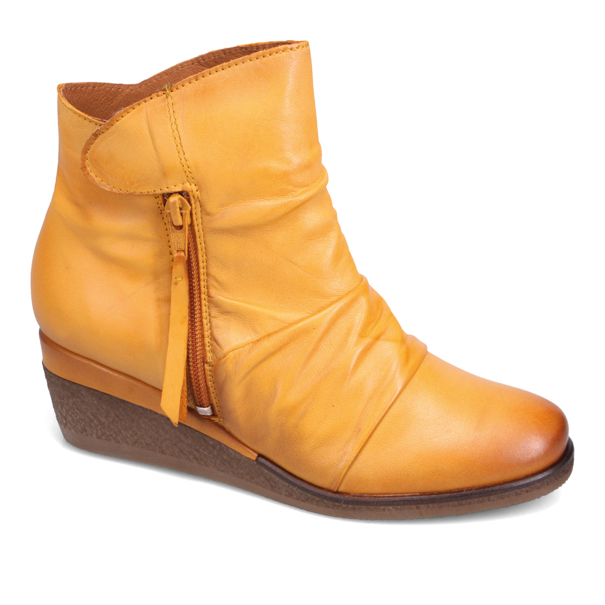 Mayleen Women's Comfortable Wedge Boots - Stylish Ankle Boots for Fall & Winter, Perfect for Casual Outfits, Office Wear & Date Nights