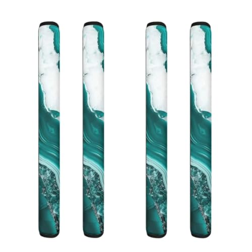 Teal Marble Print-3