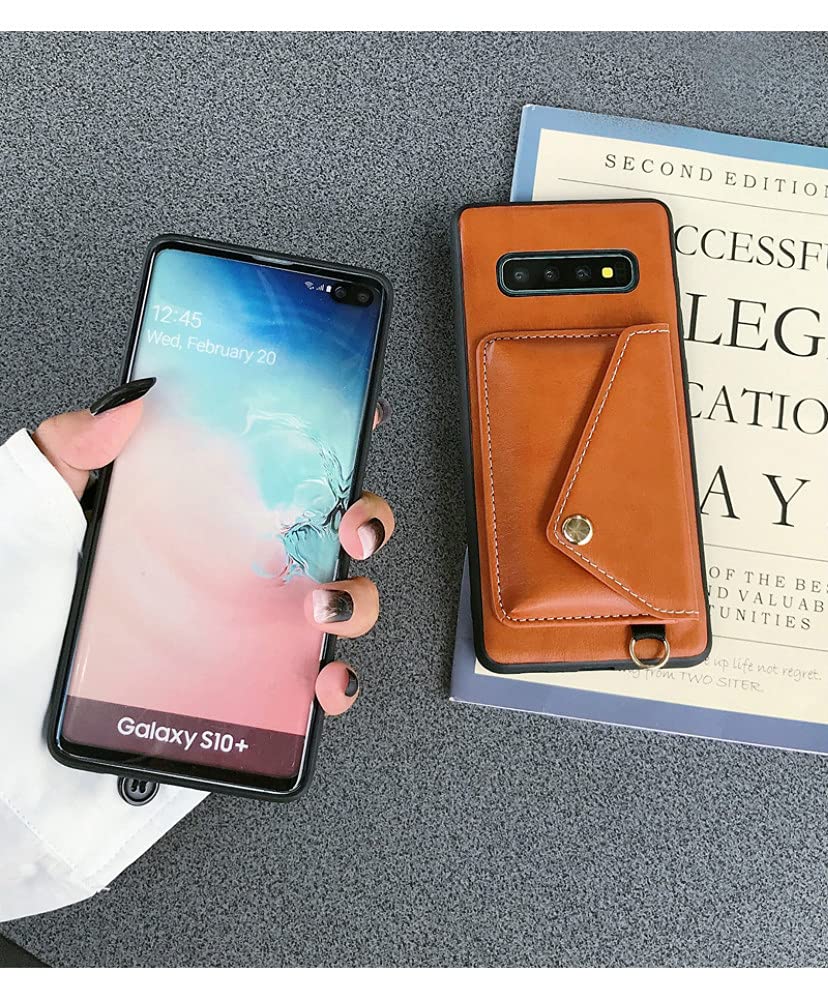 Samsung Galaxy A71 4G Leather Wallet Phone Case with Magnetic Flip Cover, Credit Card Holder & Strap - Shockproof Protective PU Purse Cover with Kickstand (Blue) - Perfect for Daily Use, Travel & Hands-Free Convenience