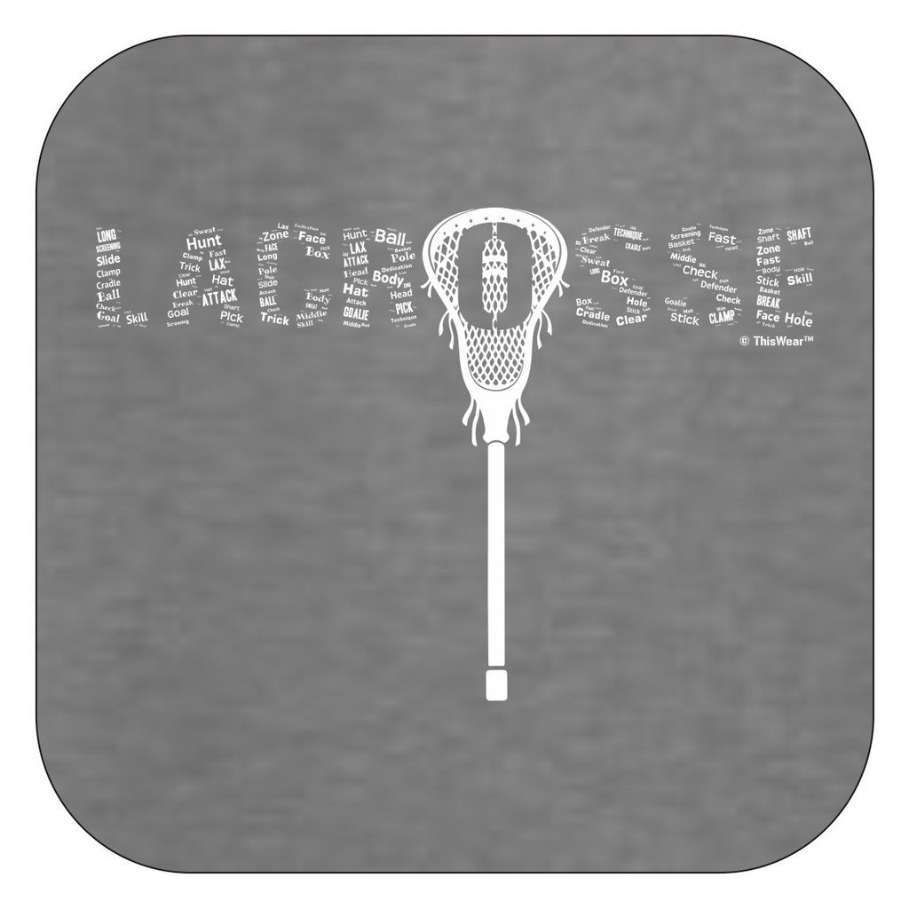 Lacrosse Word Collage T-Shirt - Perfect Gift for Lacrosse Fans & Players - Ideal for Games, Practice, and Team Spirit Events