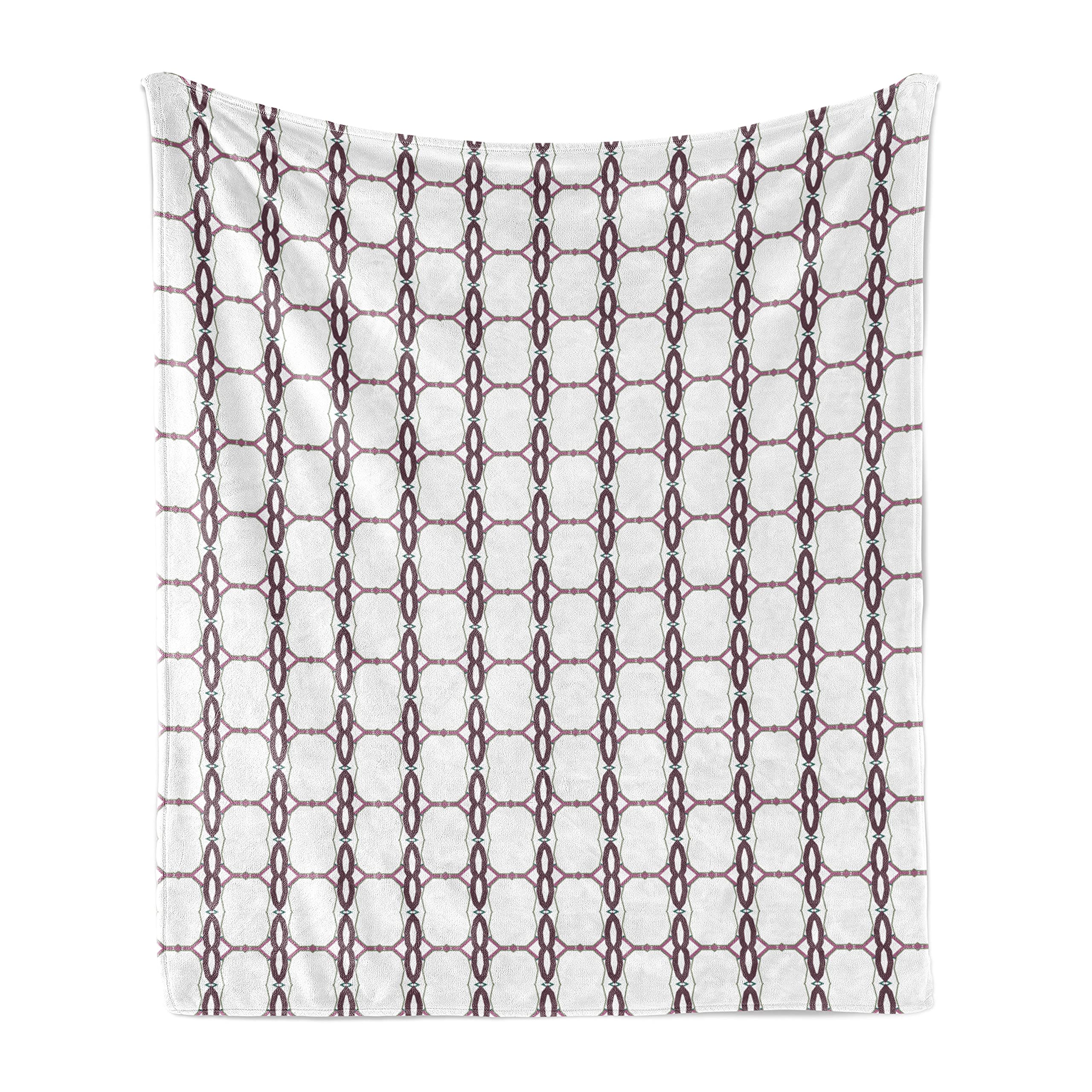 Ambesonne Abstract Throw Blanket - Soft Flannel Fleece Geometric Pattern Blanket for Couch, Bed & Sofa - 70