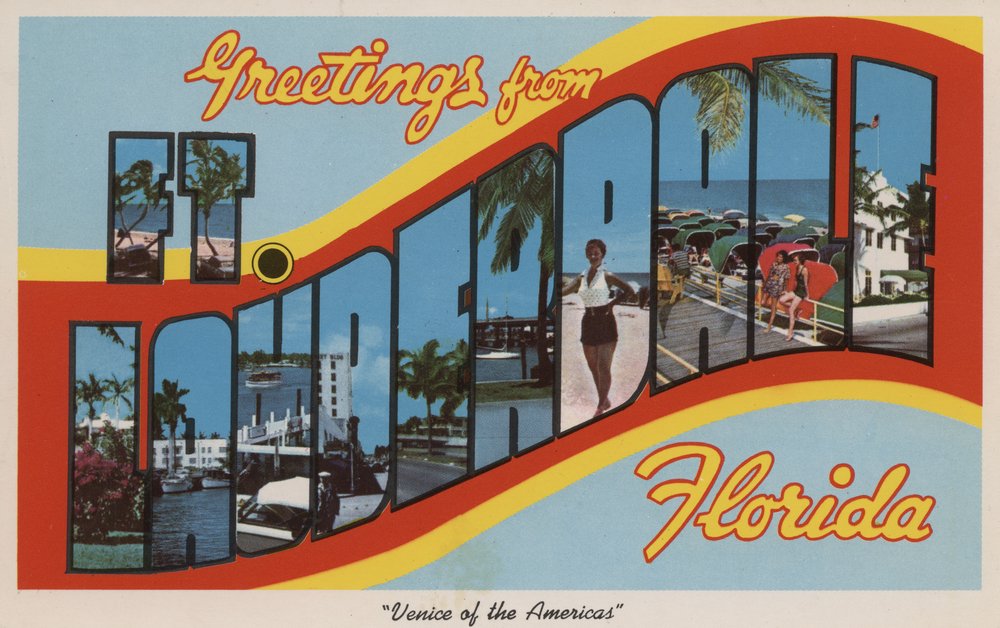 Signed Ft. Lauderdale Florida 6813 Art Print - 24x36 Wall Decor Poster | Coastal Home Decor, Beach House Wall Art, Office & Living Room Decor