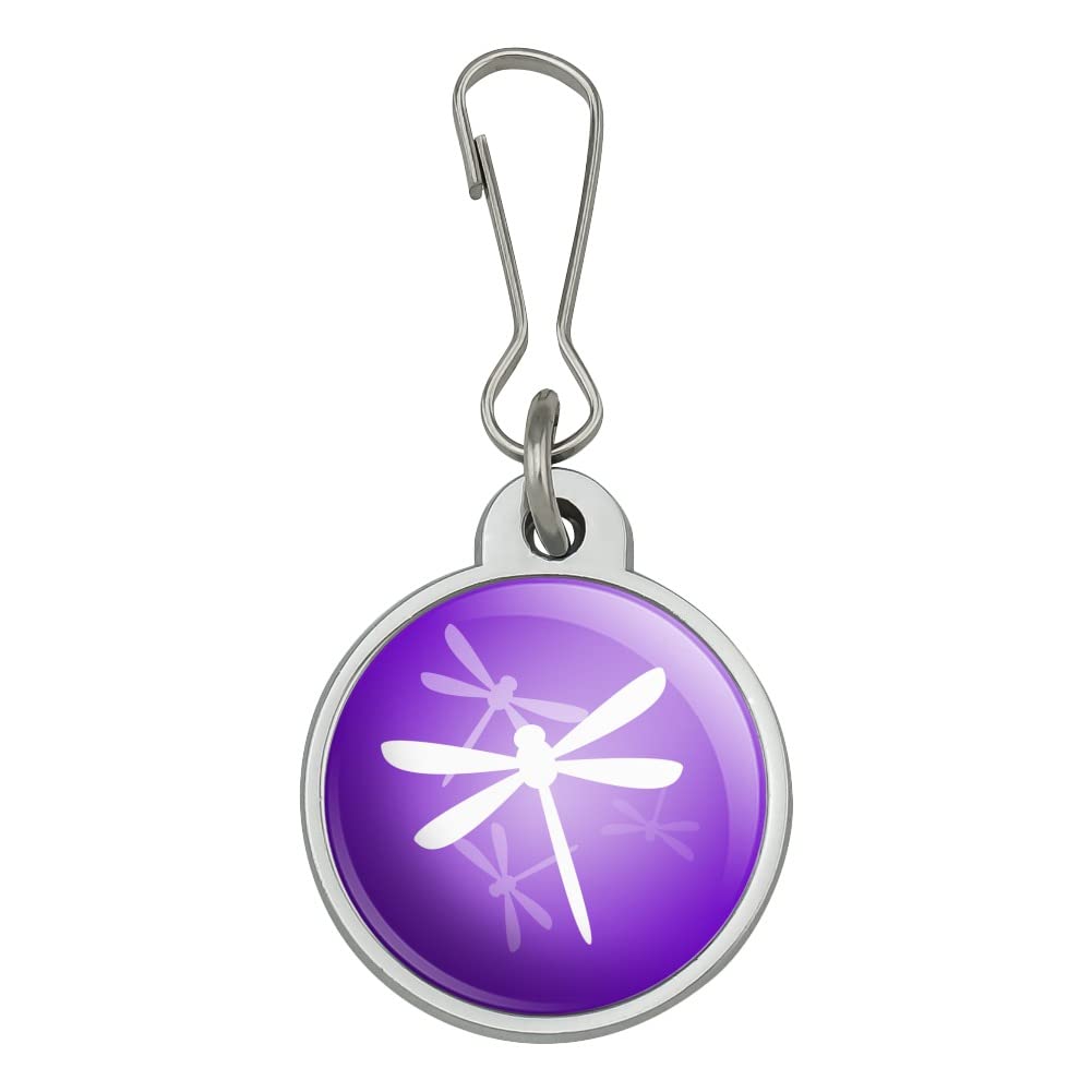 Purple Dragonfly Zipper Pull Charm for Handbags, Luggage & Backpacks - Cute Accessory for Travel, School & Everyday Use