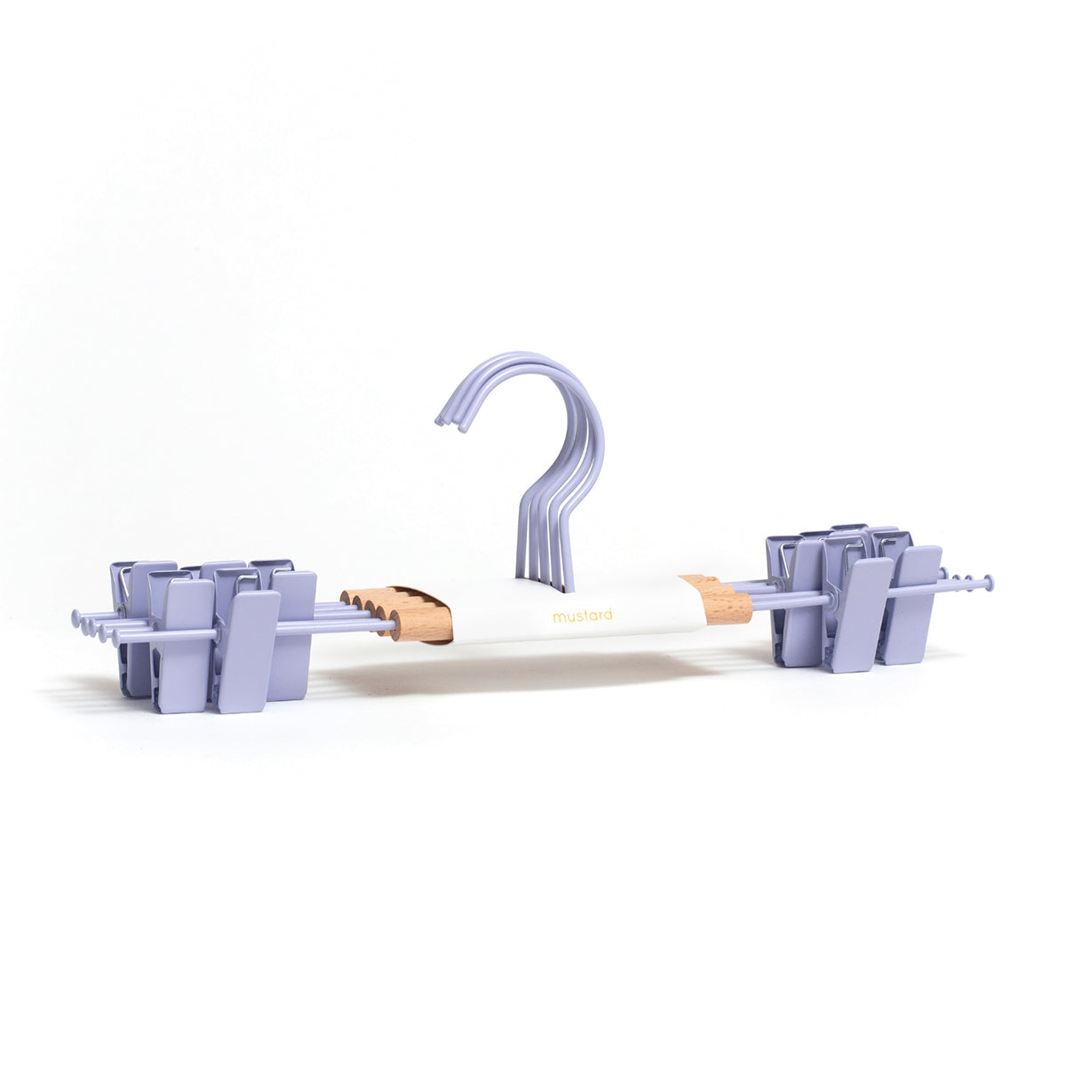5-Pack Clip Hangers for Pants, Skirts & Scarves - Space Saving Closet Organizer for Home & Travel