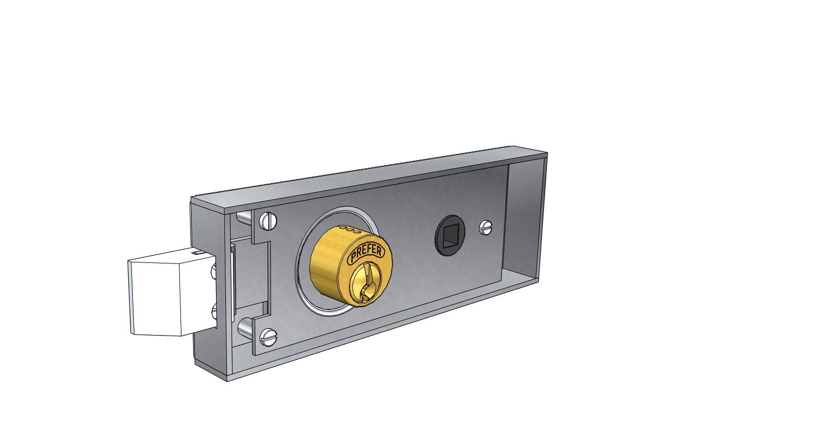 Heavy Duty Iron Door Lock for Transit & Basement Doors - Secure Storage Rooms, Utility Doors & Commercial Entryways