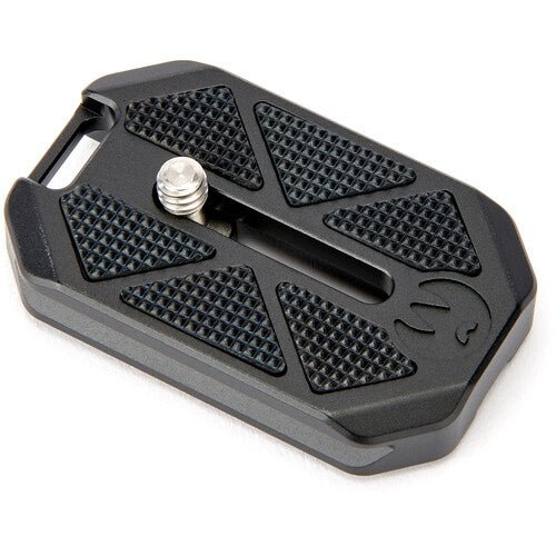 3 Legged Thing QR7 v2 Quick Release Plate - 38mm x 60mm Arca Swiss Compatible, Darkness Series (Black) | Perfect for Tripods, Monopods & Camera Stabilization Systems