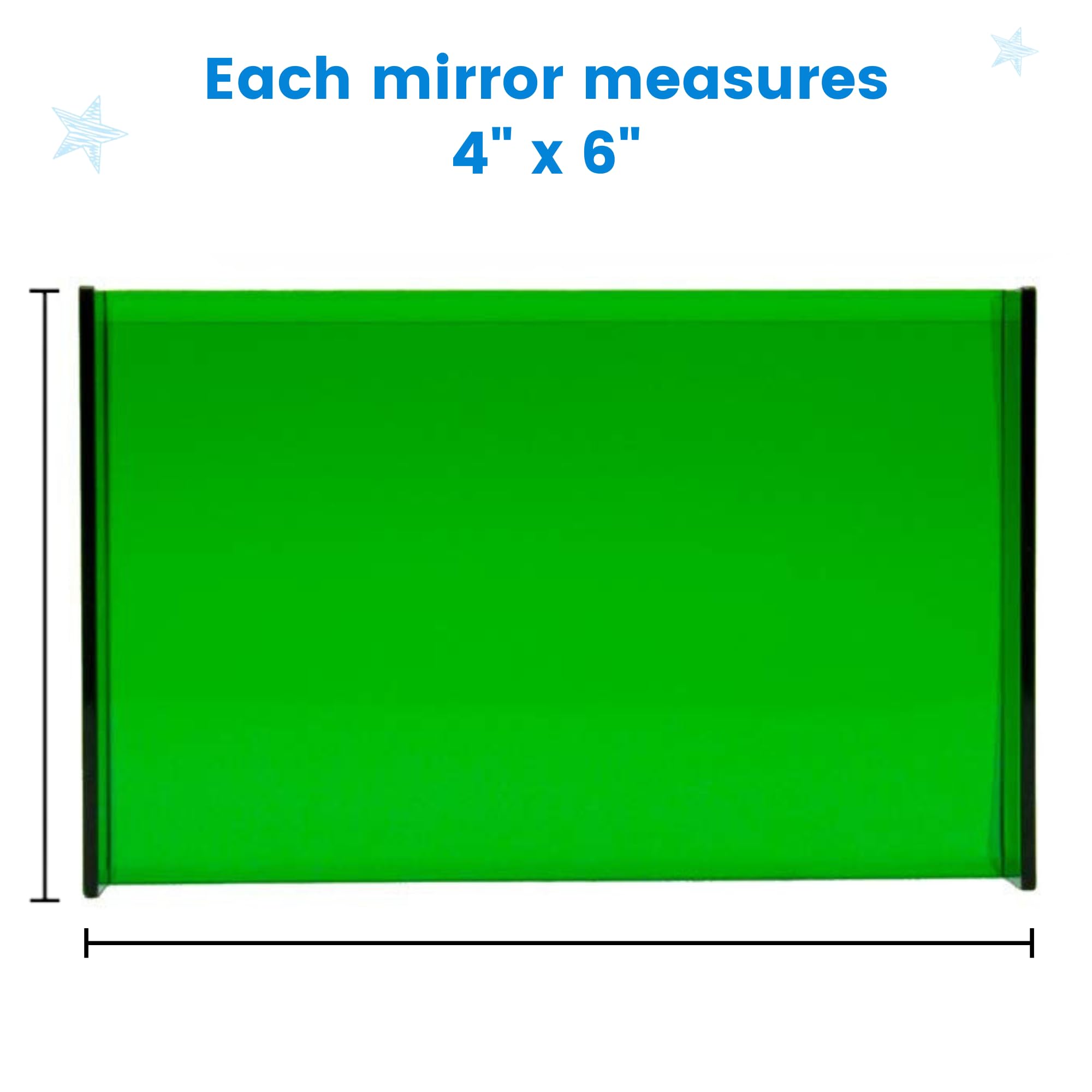 hand2mind GeoReflector Mirrors Classroom Set - 32 Pack | Geometry Learning Tools for Kids | Explore Reflection, Symmetry & Tracing | Math Teacher Supplies for Classroom Activities | Perfect for STEM Lessons, Art Projects & Hands-On Learning