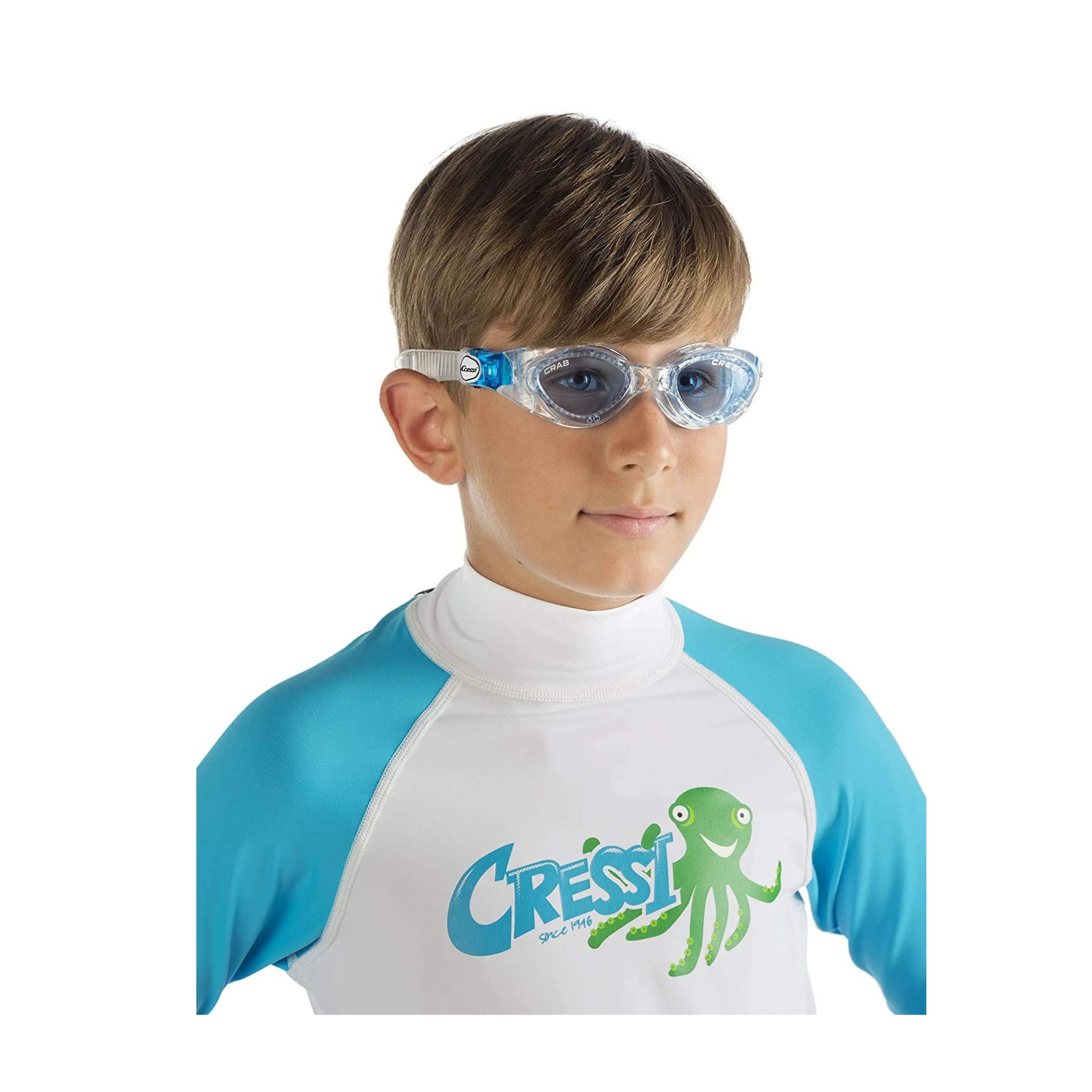 Cressi Junior Unisex Long Sleeve Rash Guard - UV Protection Swim Shirt for Kids & Youth - Perfect for Swimming, Surfing, and Water Sports