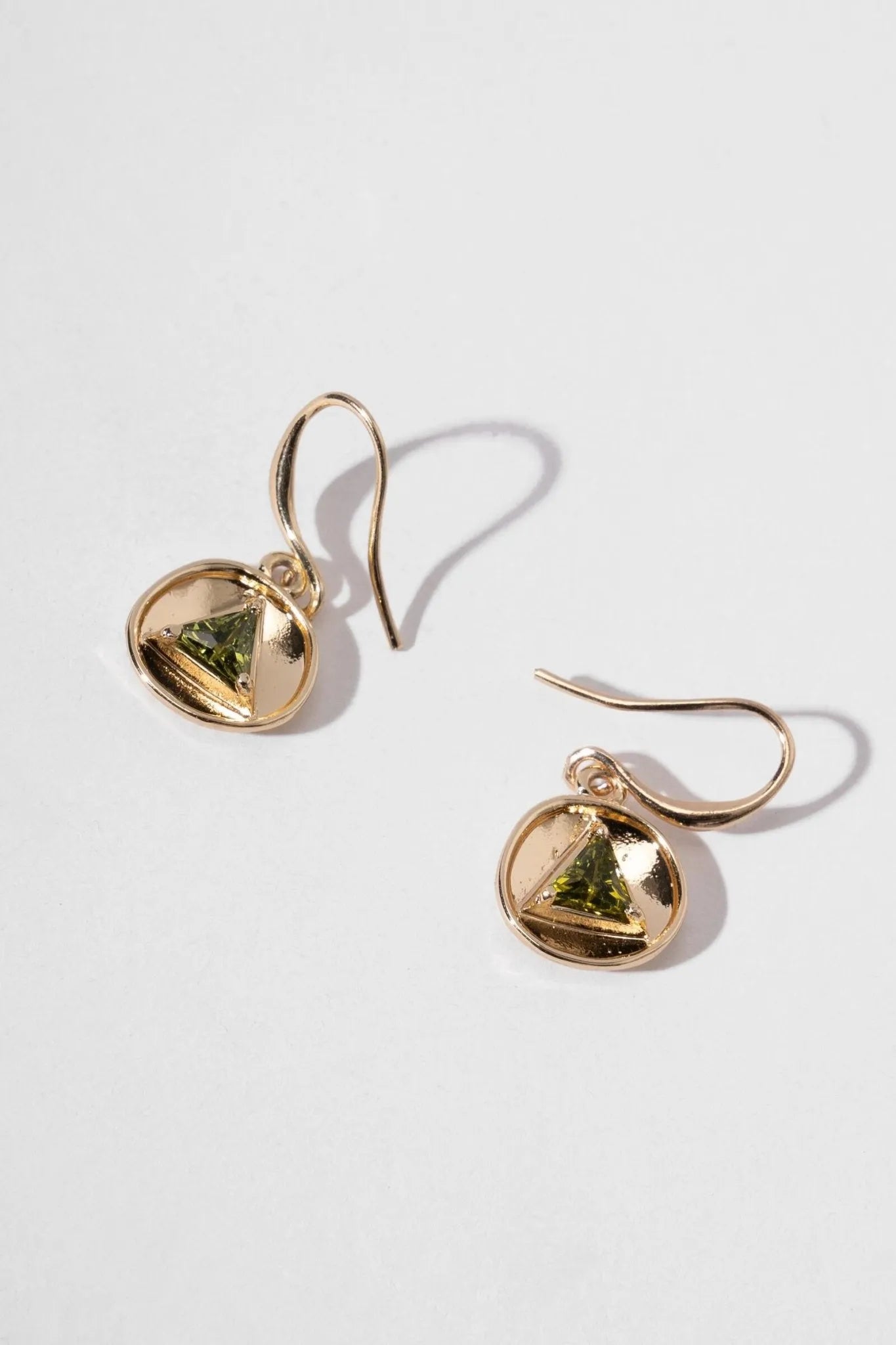 14K Gold Disc Charm Drop Earrings for Women - Elegant Dangle Earrings for Party, Wedding & Everyday Wear