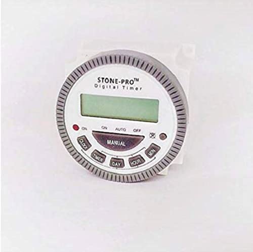 STONE-PRO TM-619H-2 30 Amp Digital Programmable Timer Switch - Heavy Duty Countdown Timer for Home, Office & Industrial Use | Perfect for Lights, Appliances & HVAC Systems