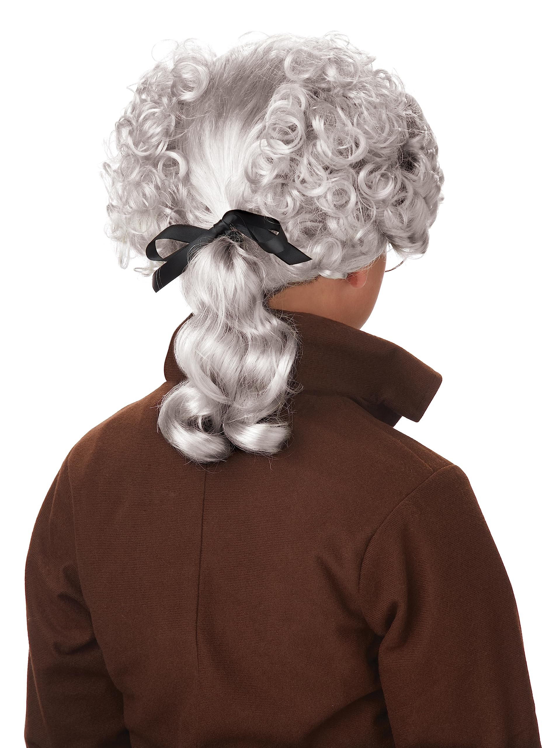 Colonial Man Wig for Kids - Authentic Historical Costume Wig for Boys & Girls - Perfect for Halloween, School Plays, and Themed Parties