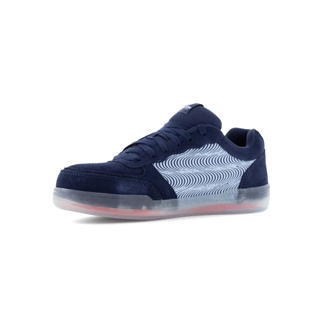 Hybrid Composite Toe Wedge Sole Work Shoe Blue Navy
