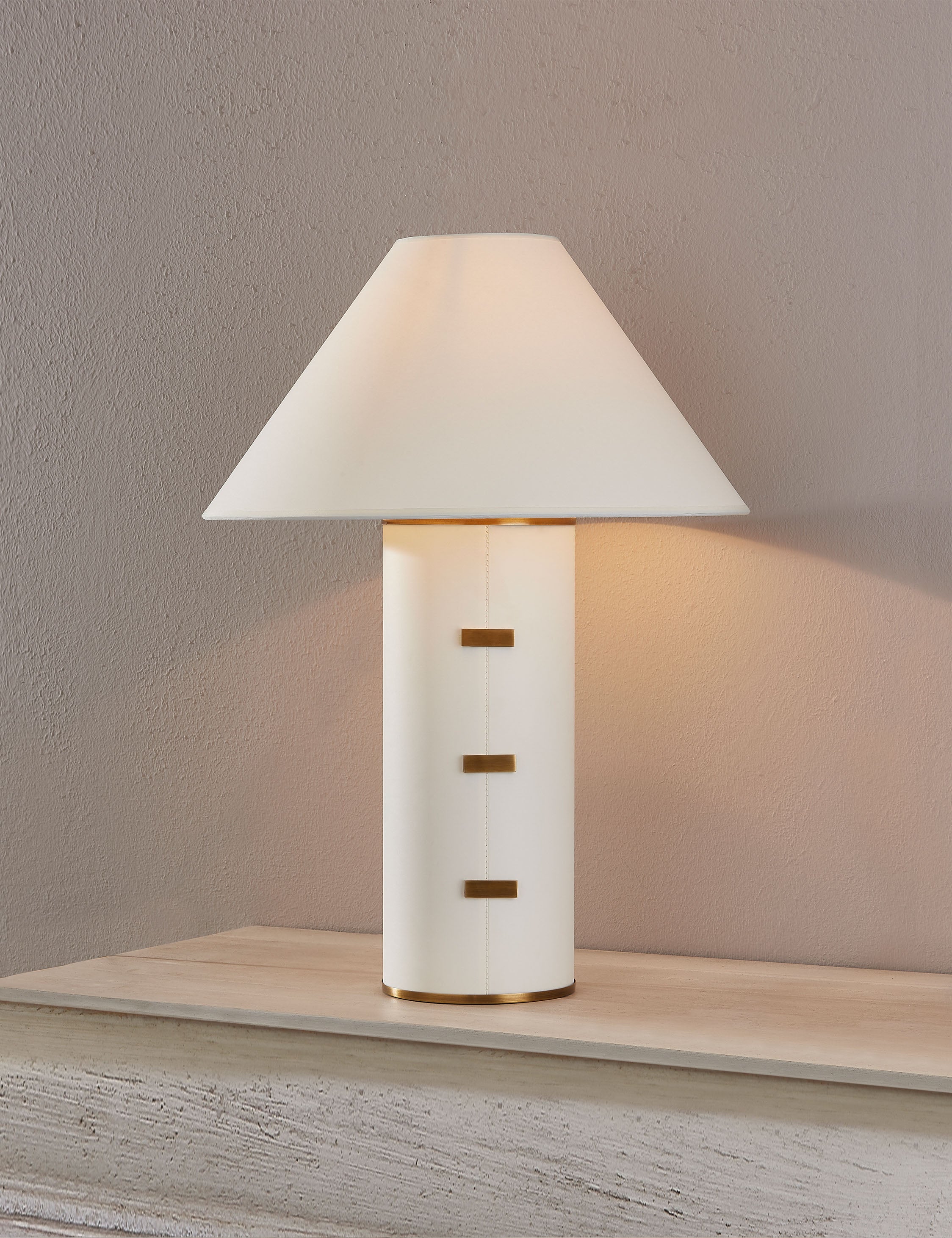 Colin King x Troy Lighting Bond Table Lamp - Modern Minimalist Desk Lamp for Home Office, Bedroom & Living Room Decor