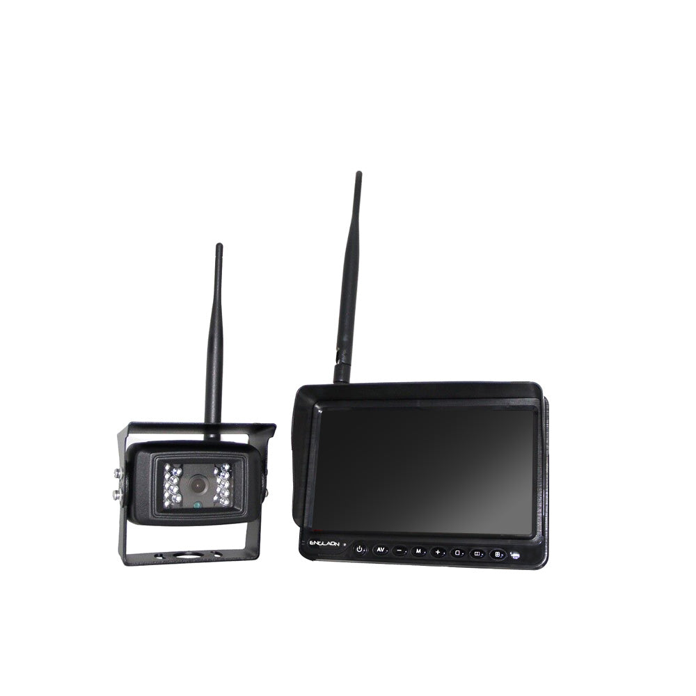 12V 48V Wireless 7 Monitor DVR System with One Reverse Camera for Trucks, RVs & Commercial Vehicles - Backup Monitoring & Parking Assistance