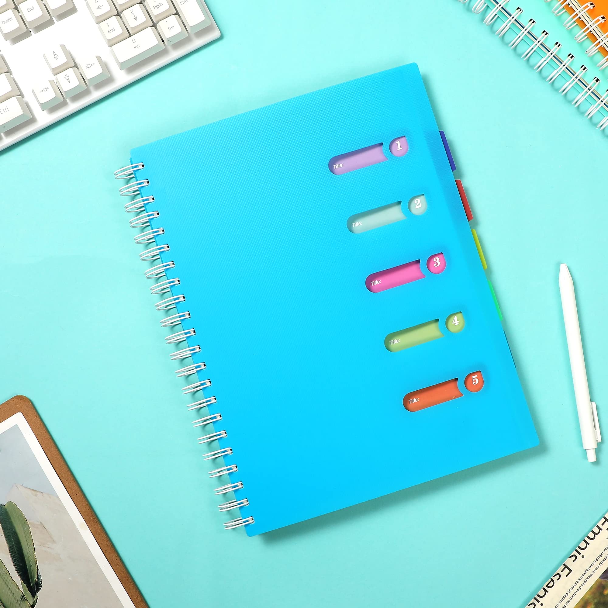 5 Subject Spiral Notebook 8.5