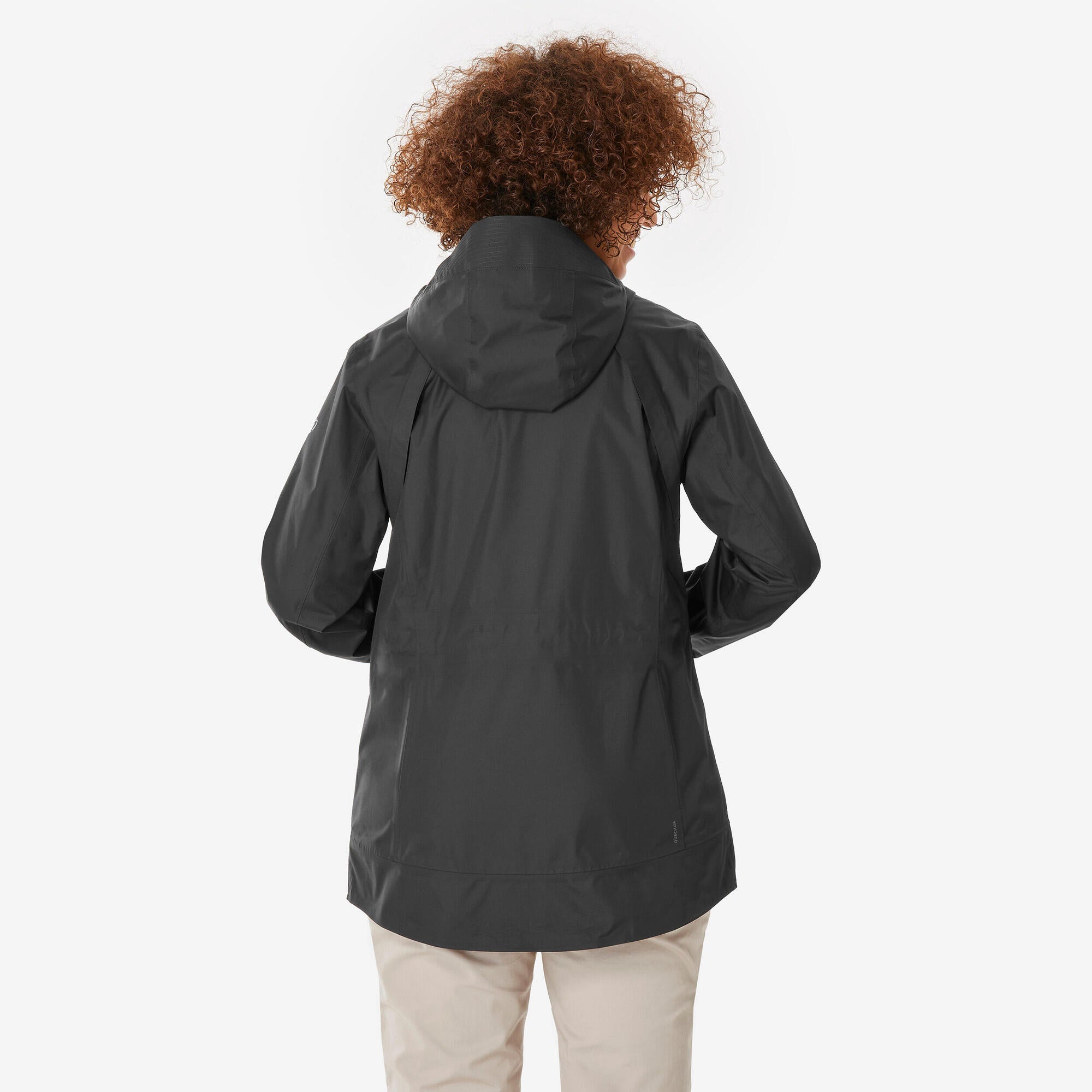 Quechua Women’s NH500 Waterproof Hiking Rain Jacket - Lightweight Windproof Outdoor Coat for Trekking, Camping & Mountain Adventures
