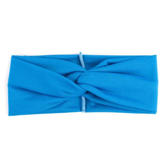 Women's Elastic Twist Turban Headband - Soft Stretchy Yoga Headwrap for Sports, Workouts & Everyday Style - Hair Accessories for Women & Girls