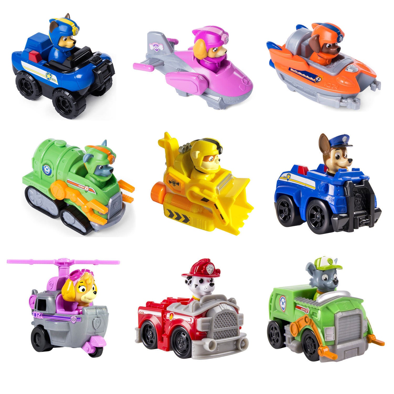 PAW PATROL Rescue Racers Toy Cars - 6-Pack Assorted Die-Cast Vehicles for Kids, Perfect for Playtime, Collecting & Birthday Gifts | Inspired by Popular Animated Series