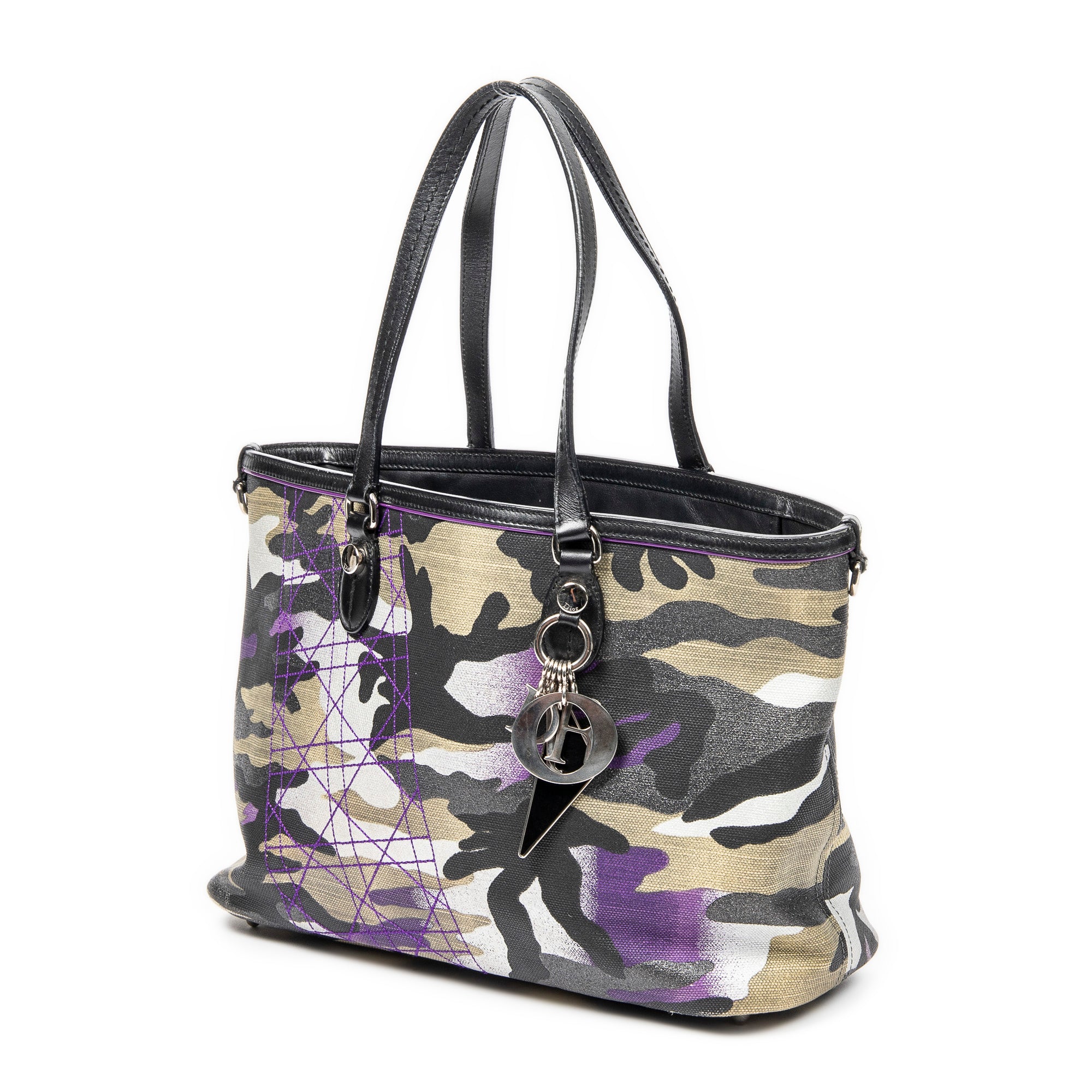 Anselm Reyle Camouflage Medium Tote Bag - Limited Edition Designer Handbag for Women, Fashionable & Durable - Perfect for Work, Travel, and Everyday Use