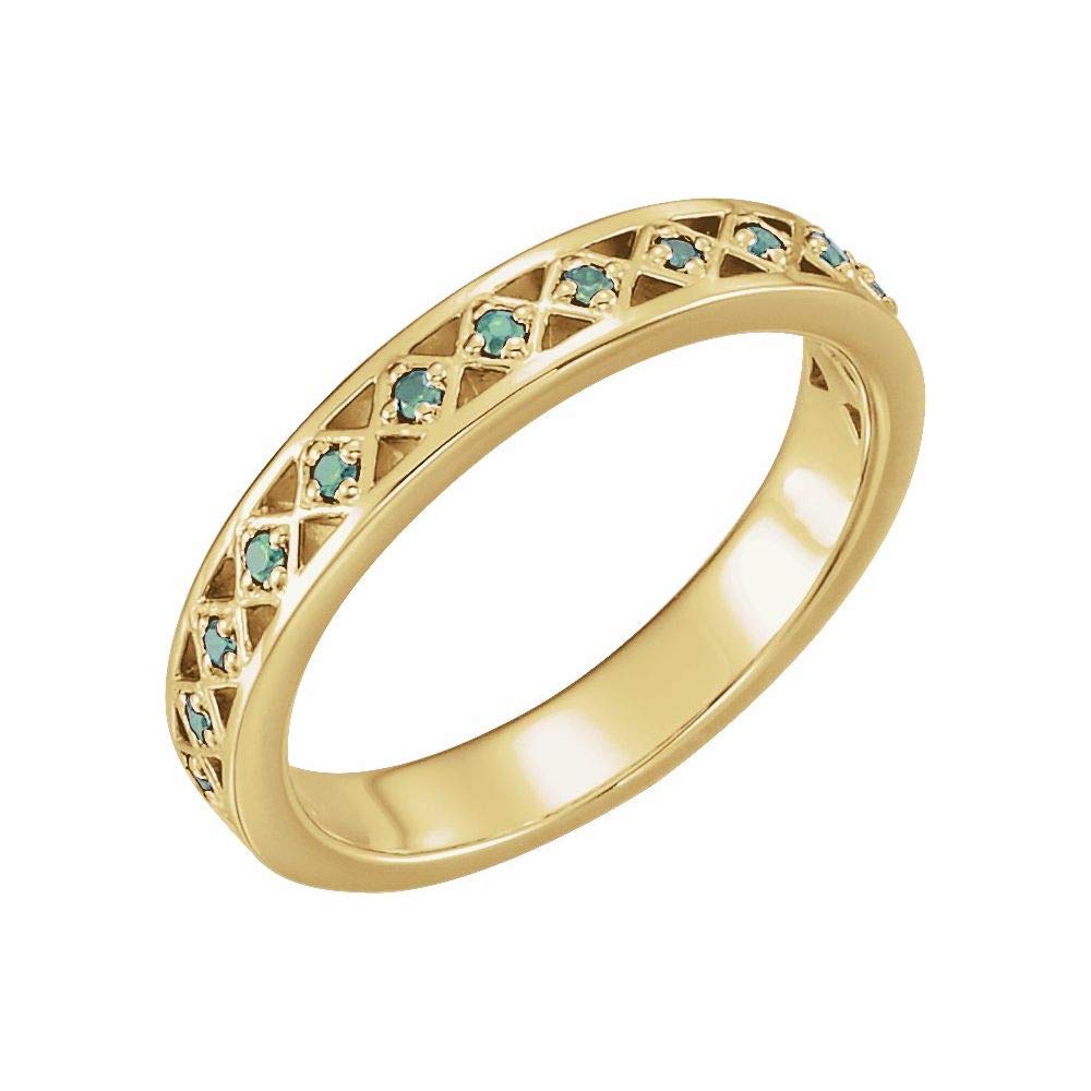 1/8 Cttw Diamond Stackable Wedding Anniversary Ring Band - 0.13 Cttw, 20.7mm Width - Perfect for Stacking, Anniversary Gifts & Everyday Elegance