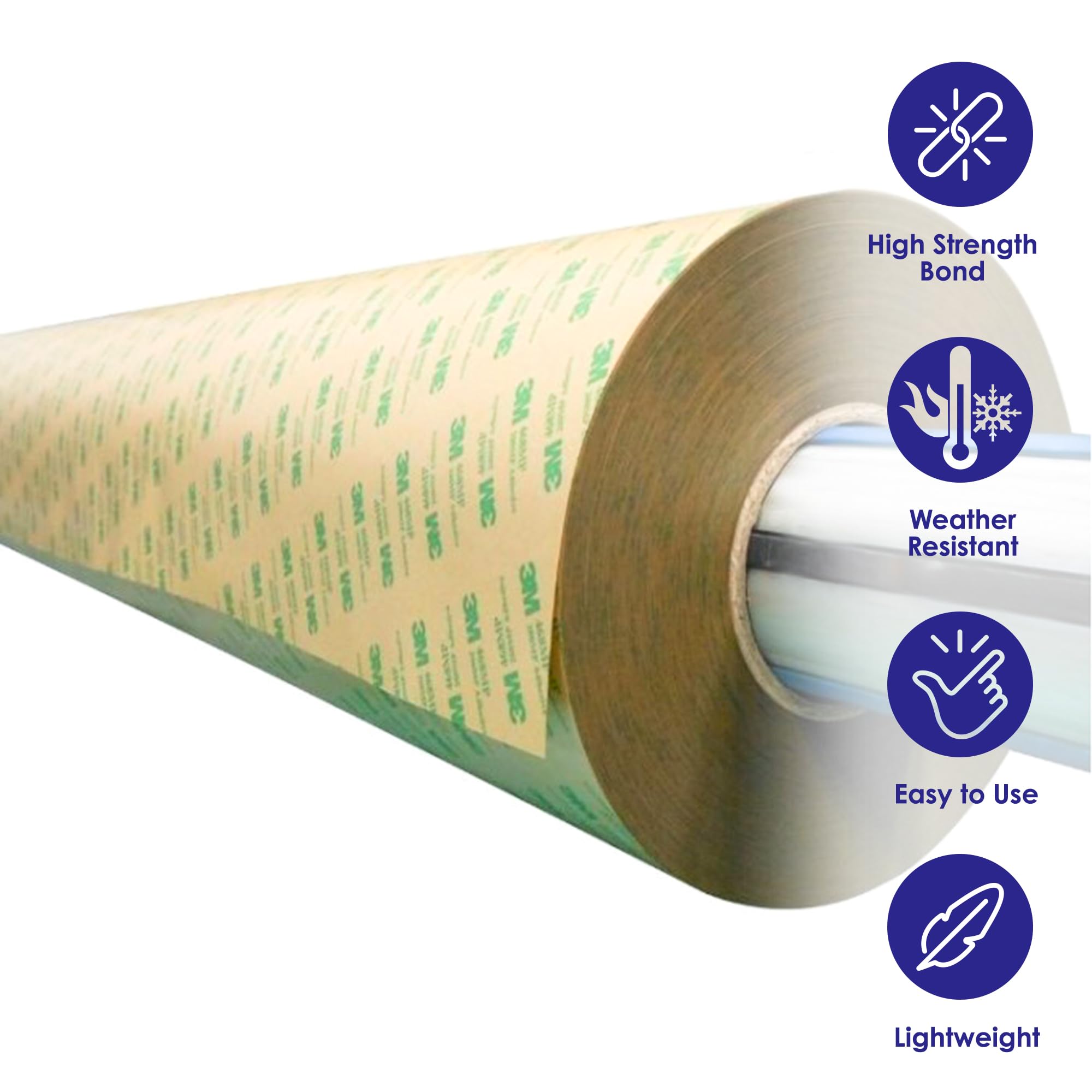CANOPUS Double Sided Adhesive Transfer Tape - 12in x 20yd Heavy Duty 468MP for Vinyl, Signage & Craft Projects - Perfect for DIY, Decals & Permanent Bonding Applications